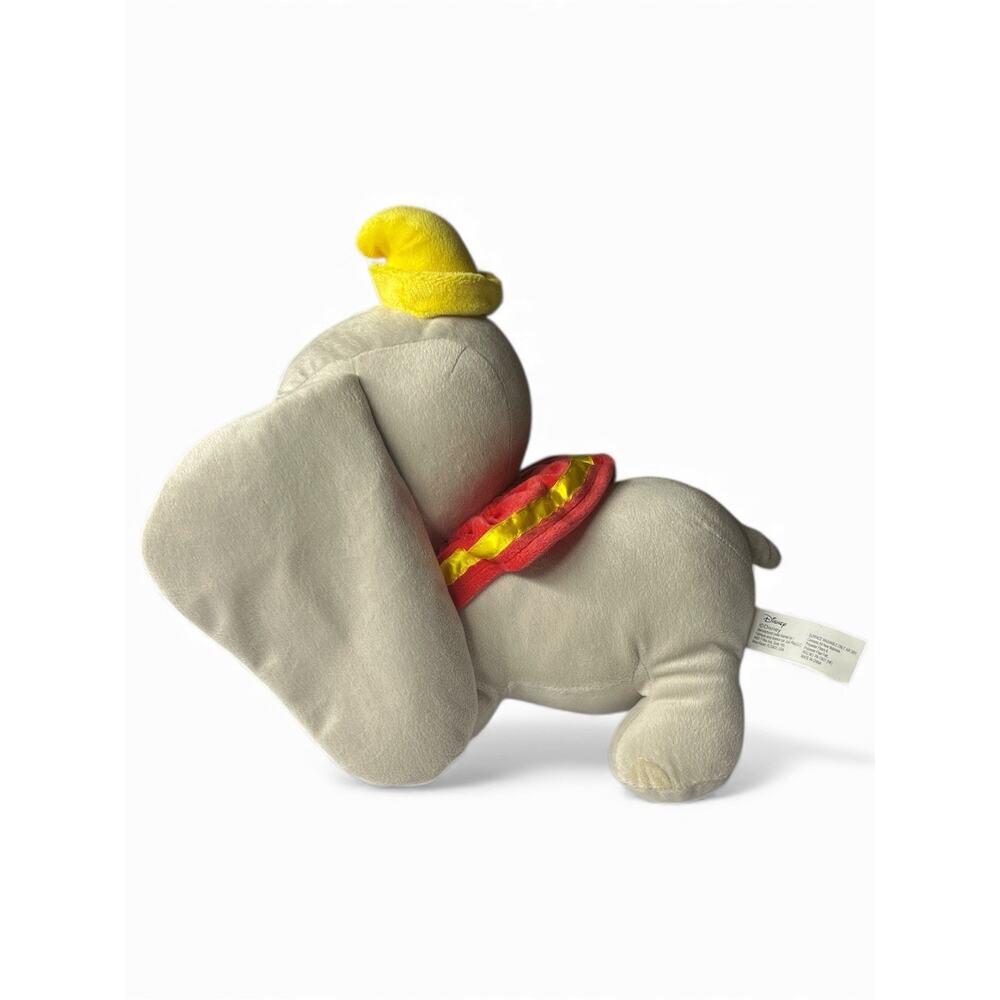 Disney Dumbo Plush Toy – Gray Elephant with Hat & Collar – 10” - Picture 3 of 5